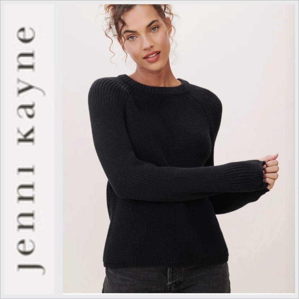 Jenni Kayne Fisherman Cotton Sweater M